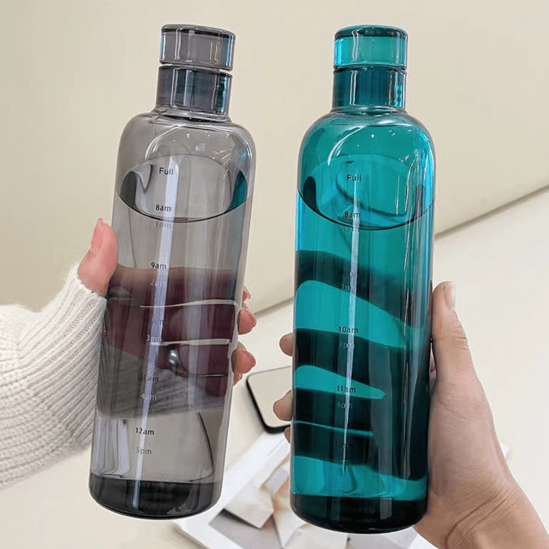 1pc Sports Water Bottles Leak Proof Plastic Water Bottles 500ml/17.60OZ, 700ml/24.64OZ