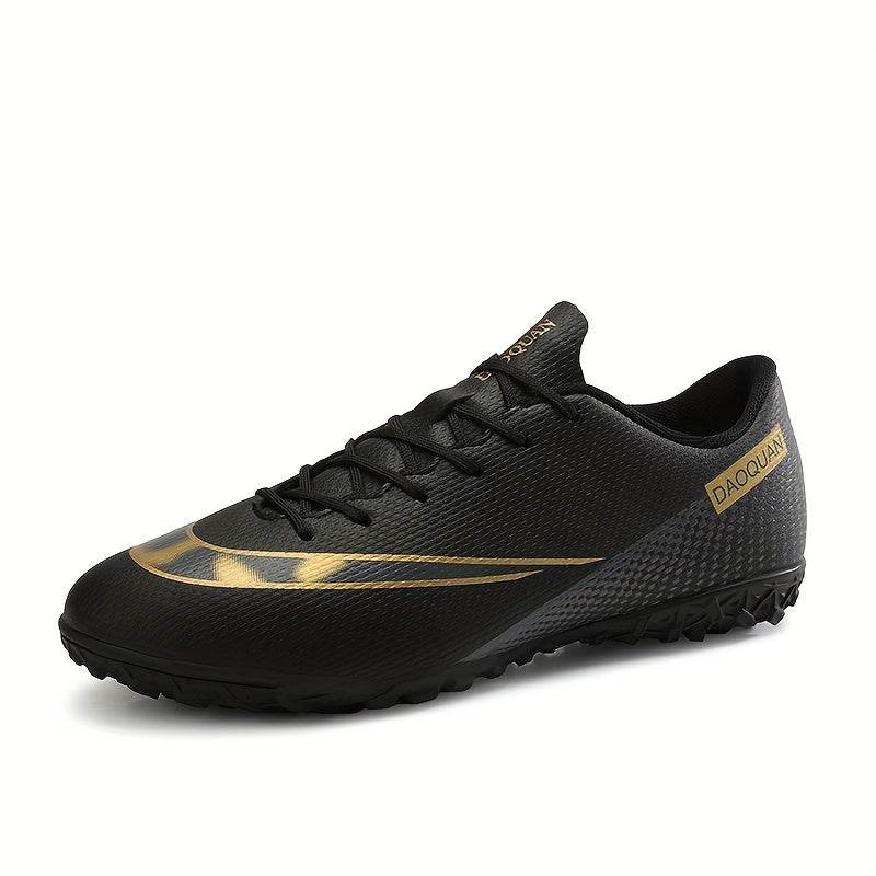 Men's Striped Trendy Football Shoes Non Slip Cleat Low Top