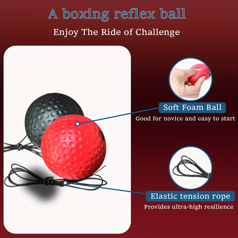 Boxing Reflex Ball - React Reflex Balls On String With Headband