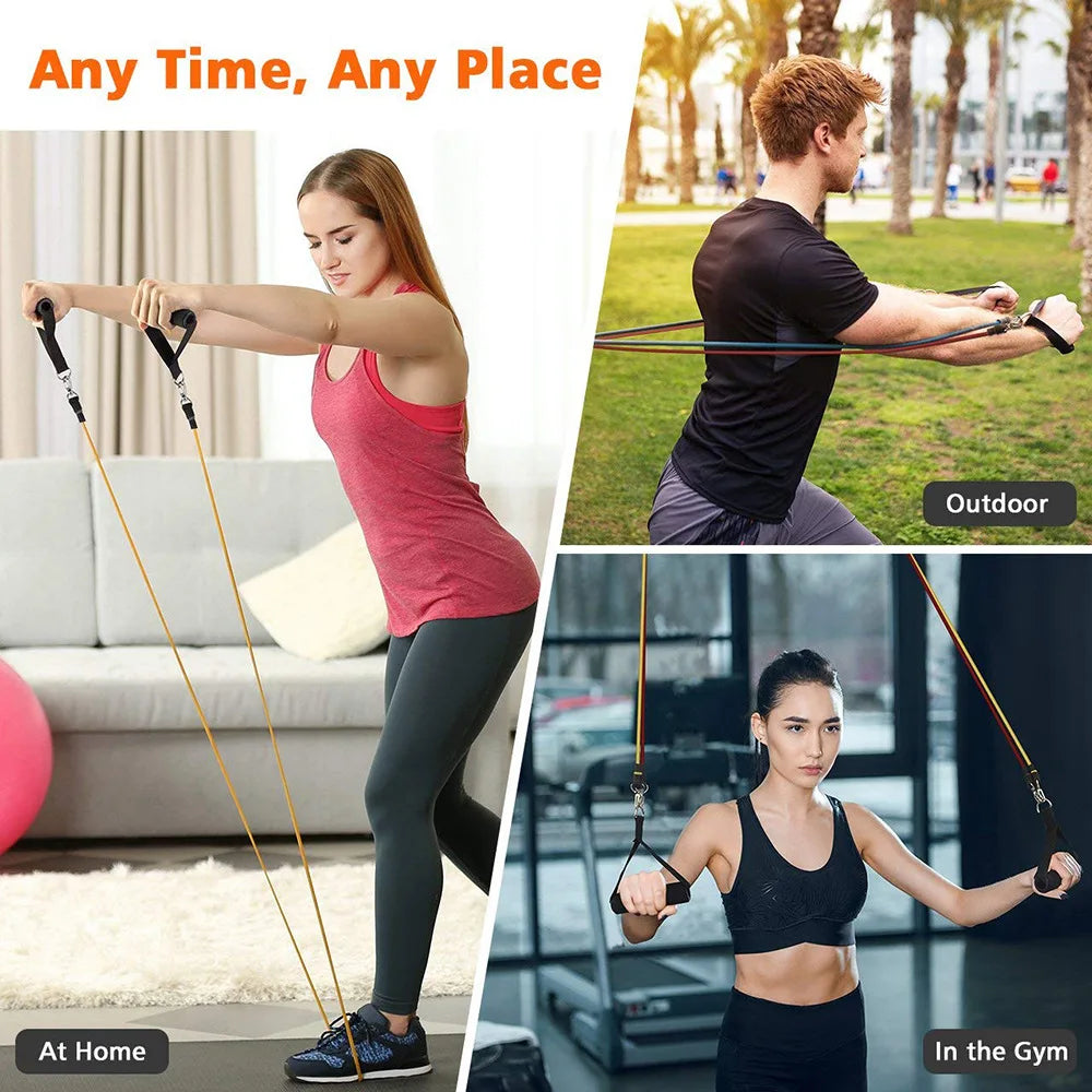 11 Piece Set Of Resistance Band