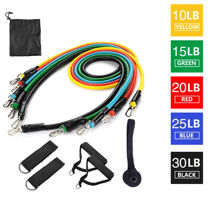 11 Piece Set Of Resistance Band