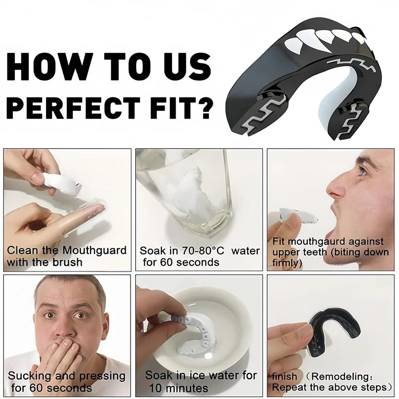 Sports Mouth Guard Teeth Protector Mouthguard for Boxing Basketball Lacrosse Football MMA Martial Arts Hockey